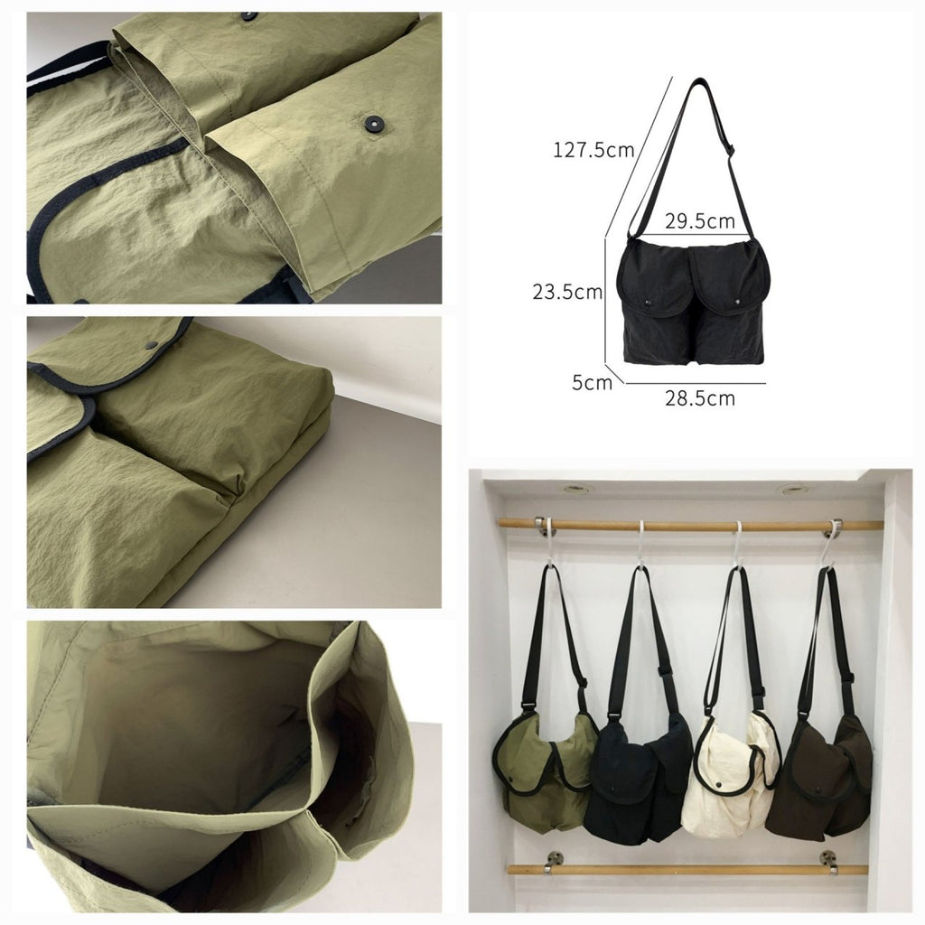 Urban Pocket Nylon Crossbody Bag - Luckyplanetusa