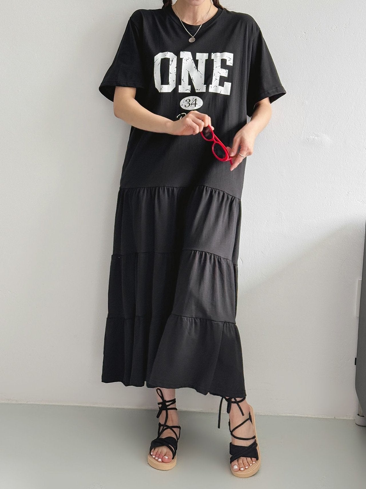 ONE 34 Days Cotton Tiered Maxi Dress - Luckyplanetusa