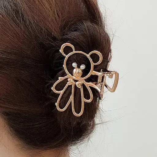 LISA  Metal Bear, Rabbit Shape Hair Clip Claws Pins (SALE)