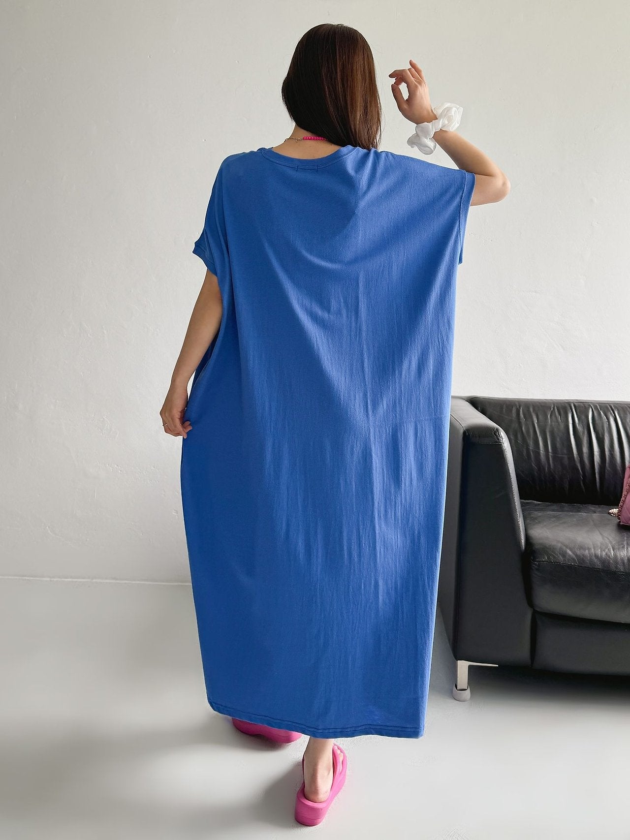 Soft Breeze Oversized Cotton Maxi Dress - Luckyplanetusa