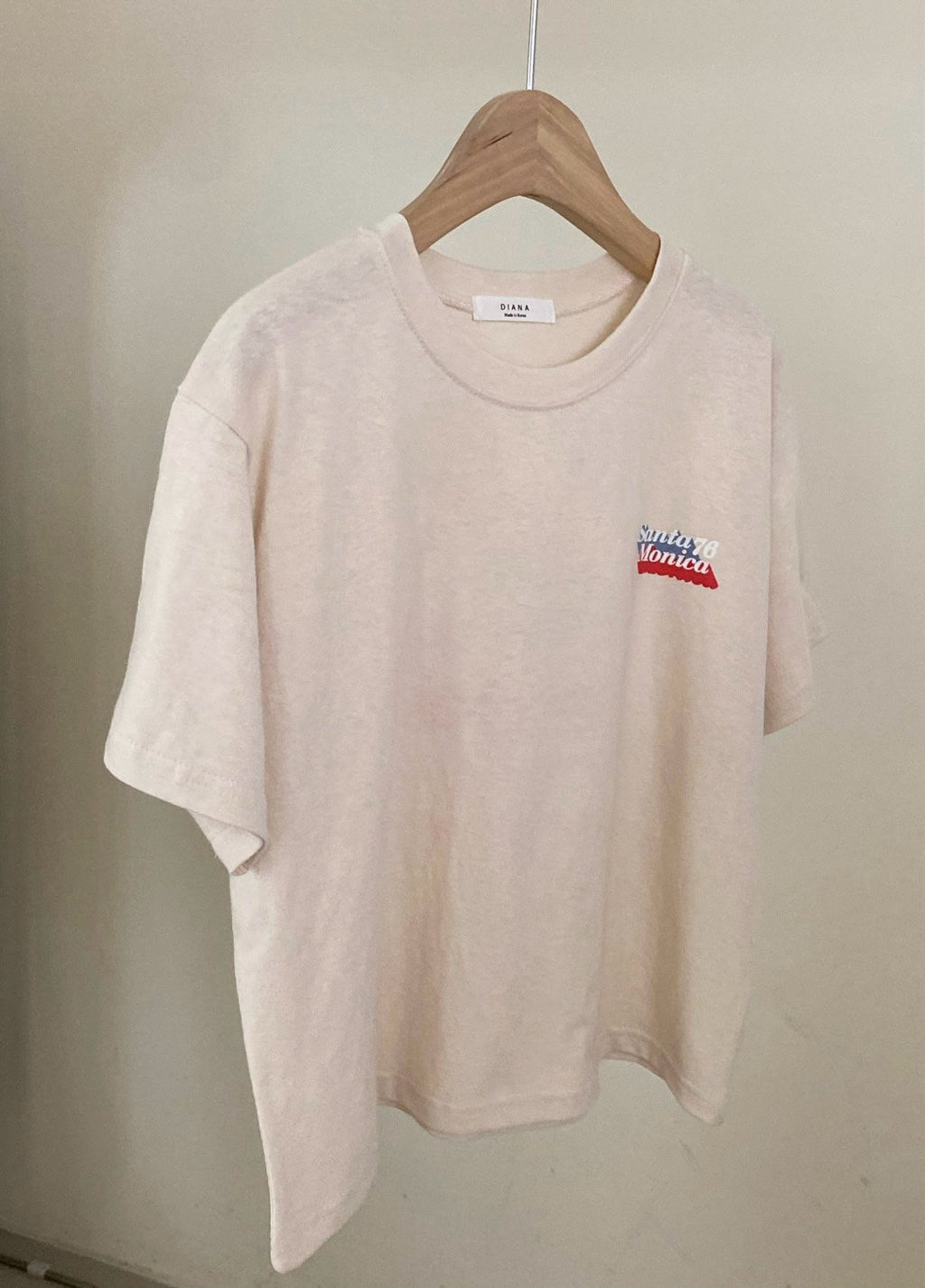Santa Monica Vintage Crop Tee Made in Korea - Luckyplanetusa