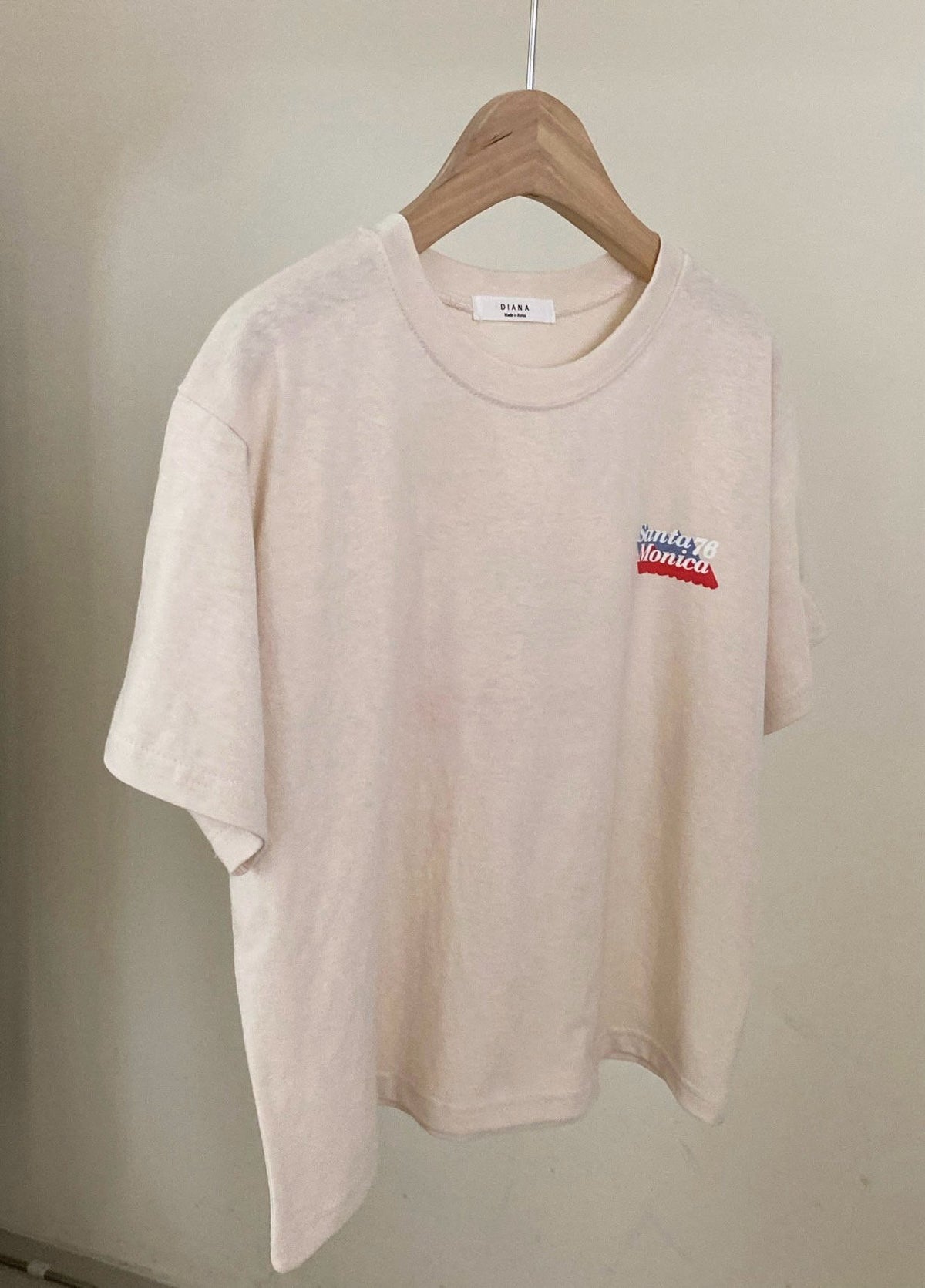 Santa Monica Vintage Crop Tee Made in Korea - Luckyplanetusa
