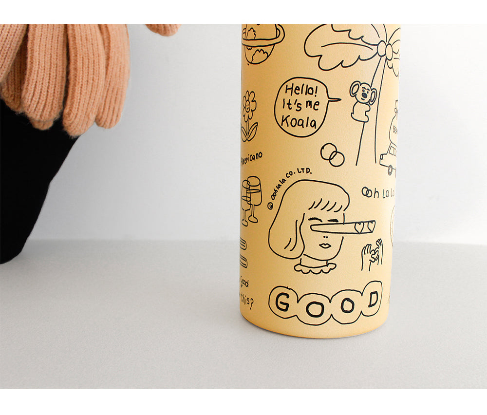 SIGG On-the-Go Tumbler Doodle 1537 Design printed in Korea