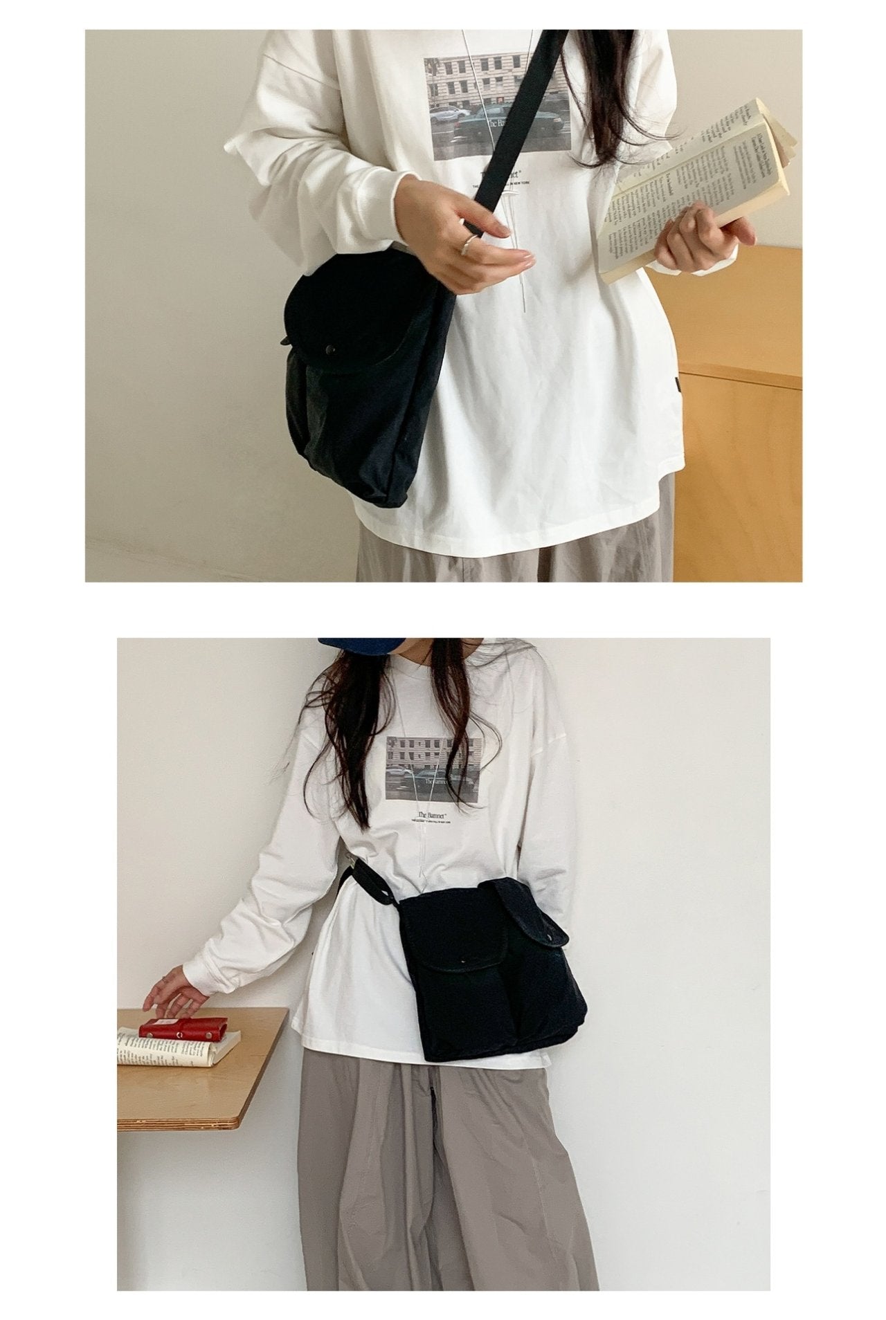 Urban Pocket Nylon Crossbody Bag - Luckyplanetusa