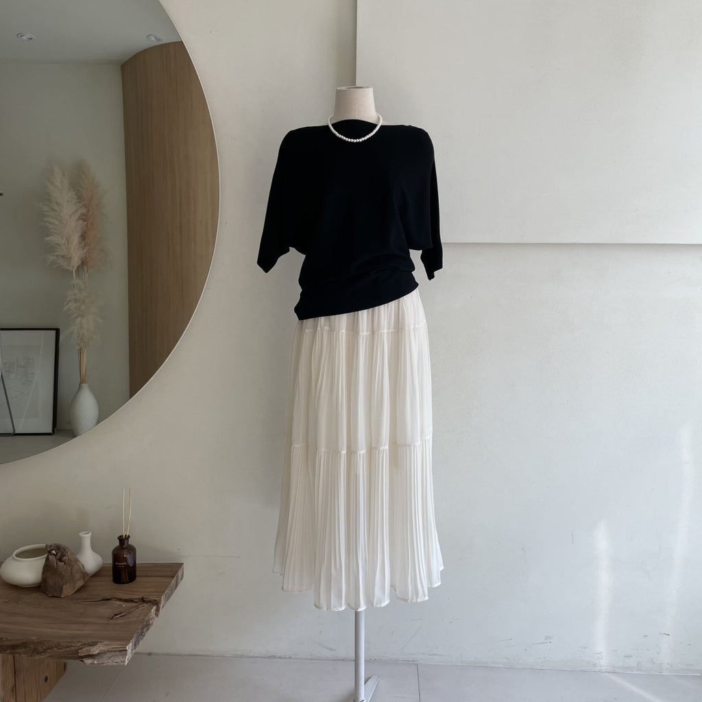 Soft Breeze Pleated Skirt Set - Luckyplanetusa