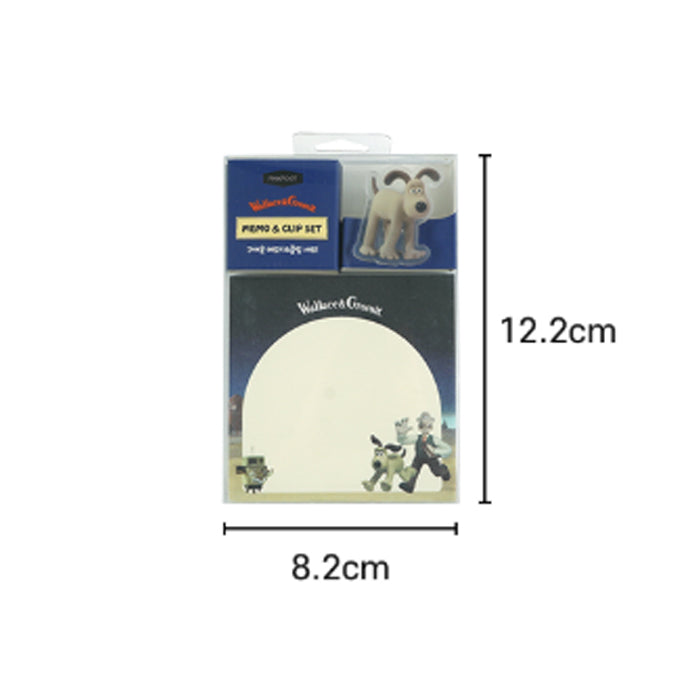 Wallace & Gromit Memo & Clip Set (4 Types)