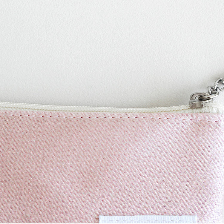 1537 Keyring Pouch – Small Embroidered Zip Pouch with Chain Ring