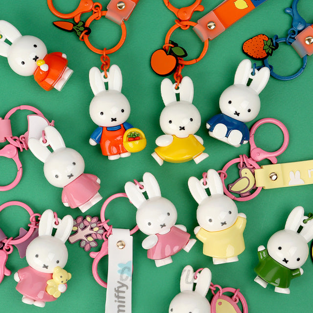 Miffy Figure Keyring & Charm – Pastel & Fruits Random