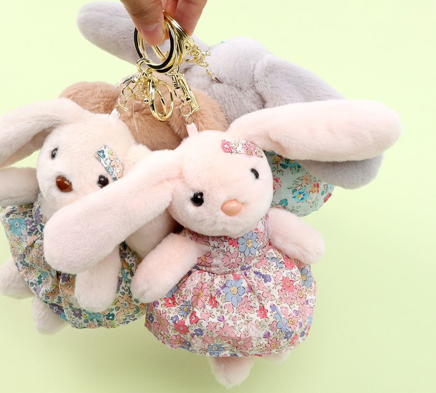 Onepiece Bunny Plush Doll Keyring (Random Color)