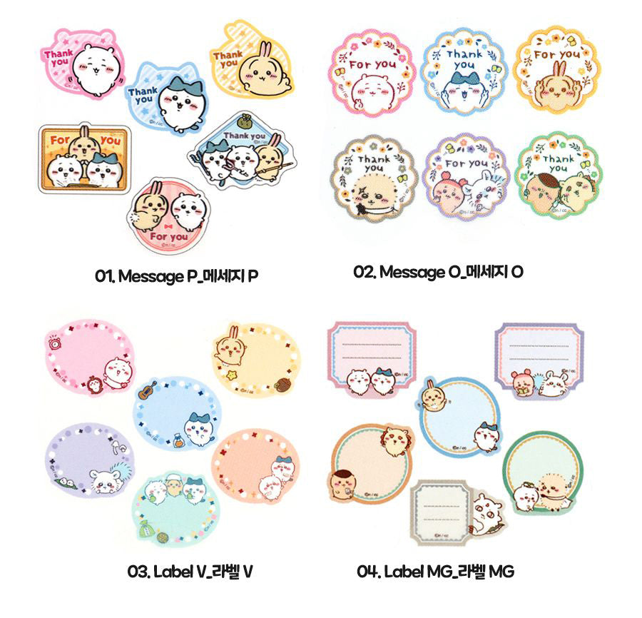 Cute Chiikawa Character Roll Decoration Stickers –4 Designs