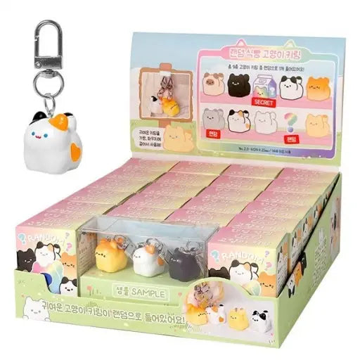 Kawaii Bread Cat Keychain - Luckyplanetusa