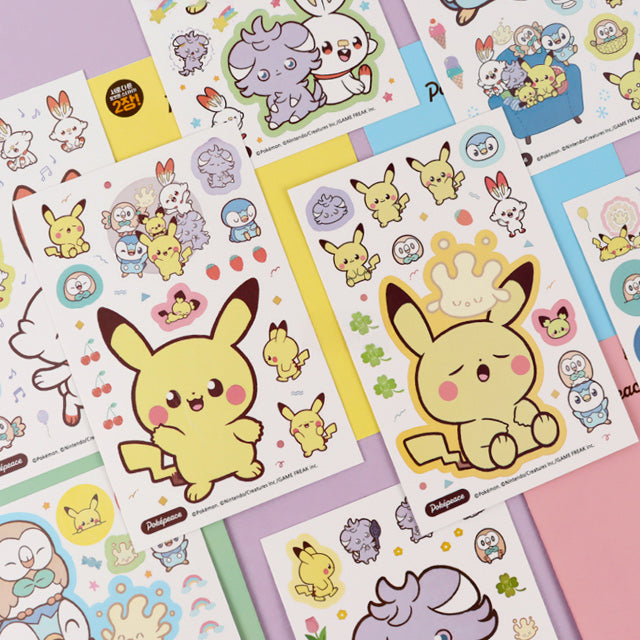 Pokémon Poképeace Cute Sticker Set – 2 Sheets
