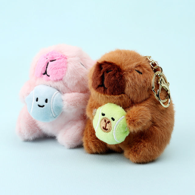 I Love Ball Capybara Plush Keyring (Random)