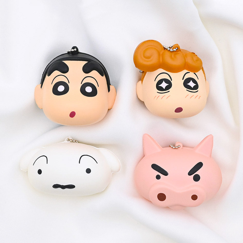 Crayon Shin-chan Squishy Face Keyring – 4 Characters random