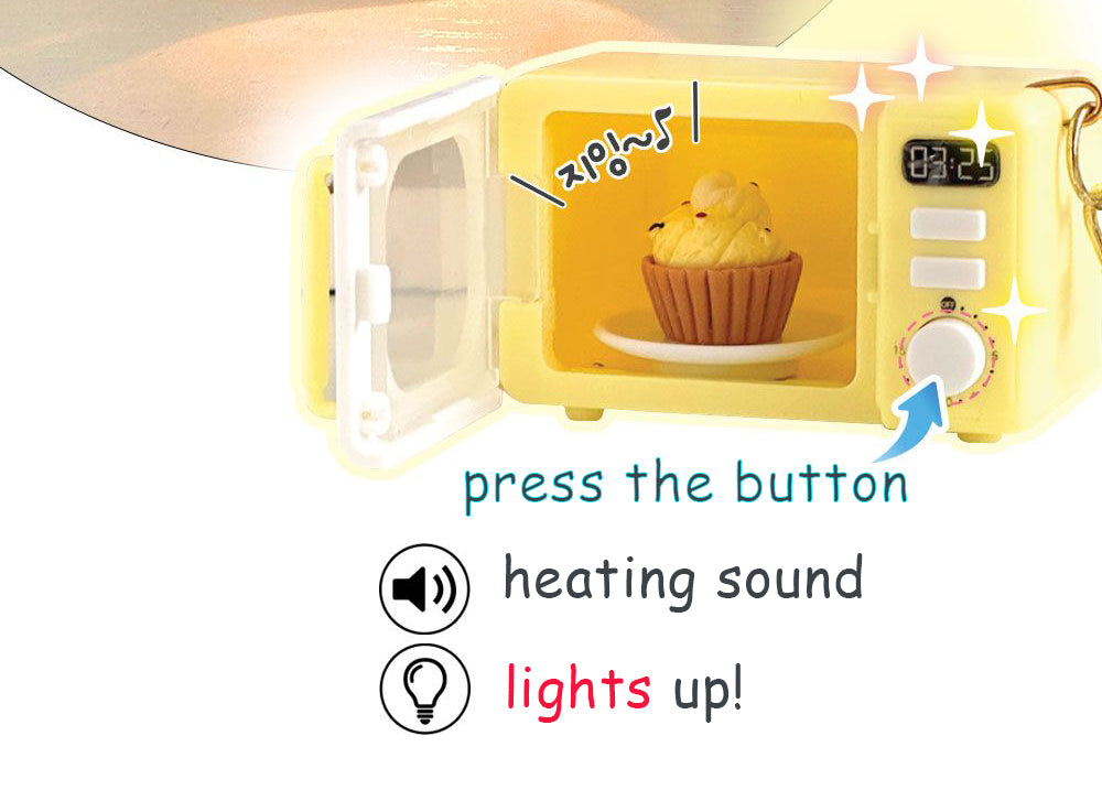 Mini Microwave Keychain Light & Sound Toy