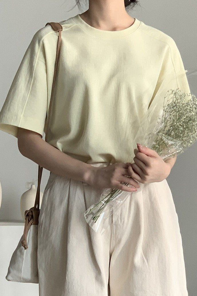 SoftFlow Modal Blend Relaxed Tee Lightweight Everyday Premium T-Shirt - Luckyplanetusa