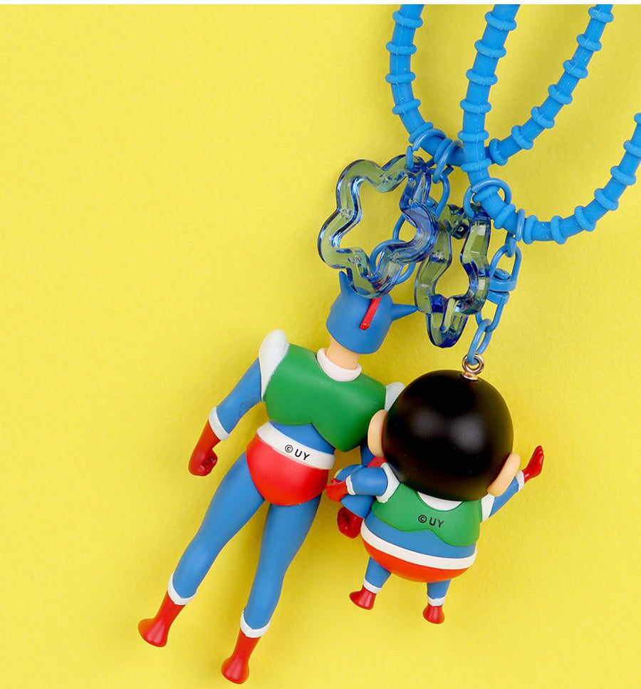 Crayon Shin-chan Action Mask Keychain Figure (2 Designs)
