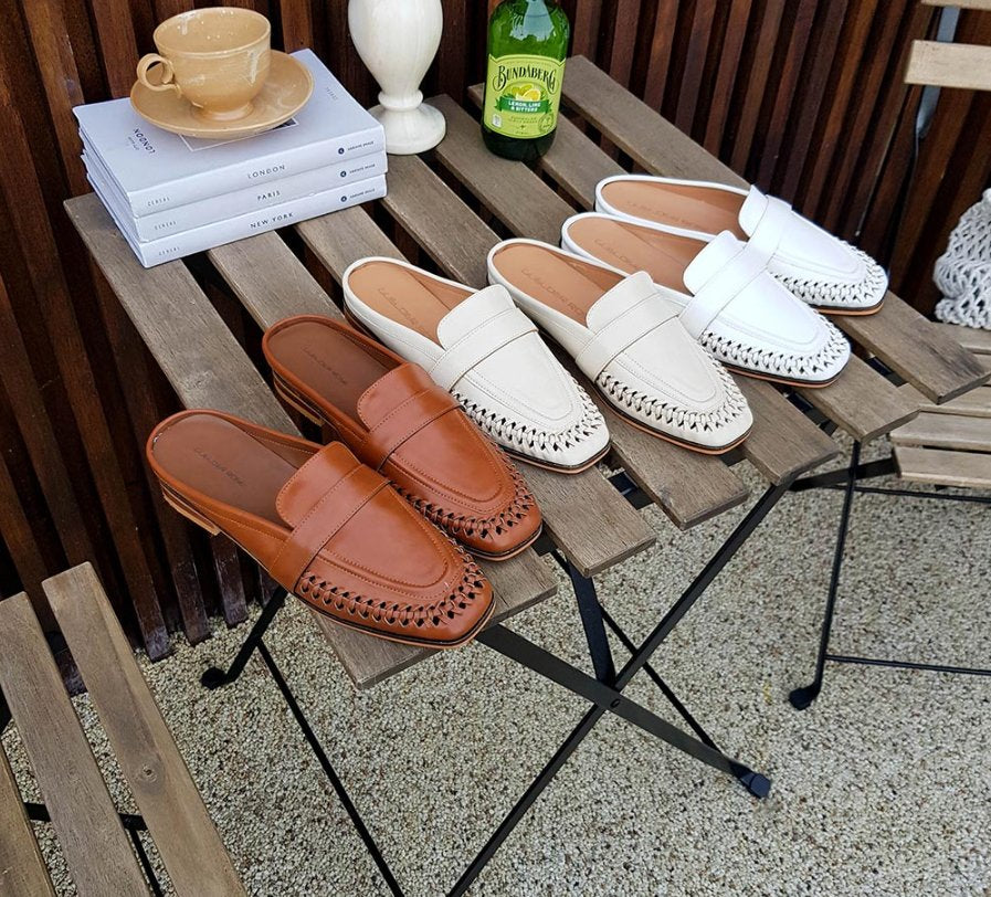 Everyday Woven Leather Mule – Soft Comfort Edition - Luckyplanetusa