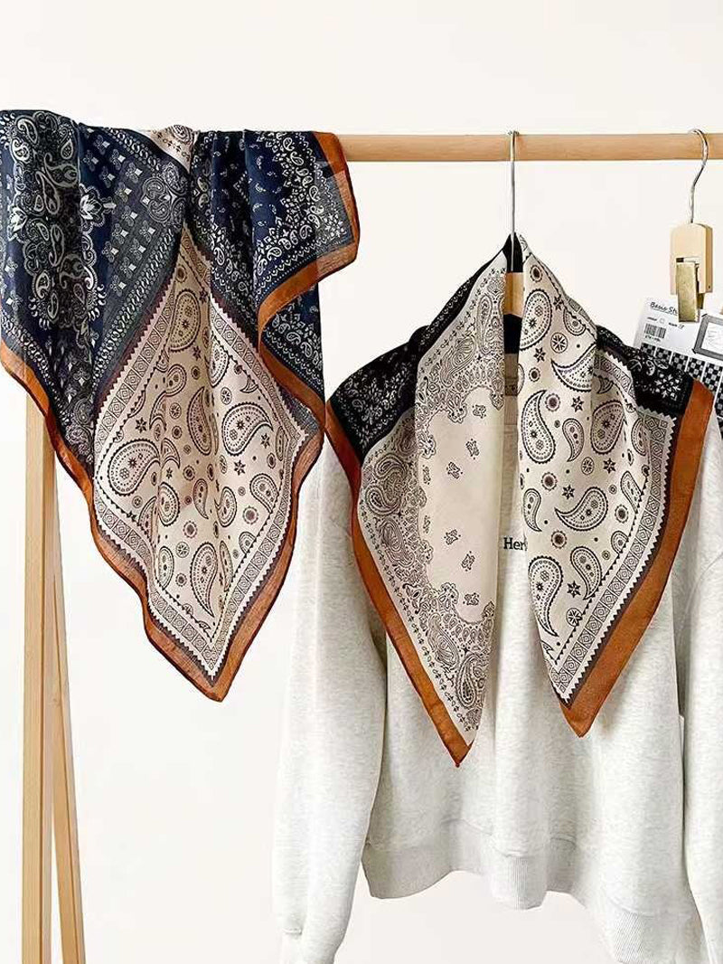 Heritage Paisley Border Square Scarf