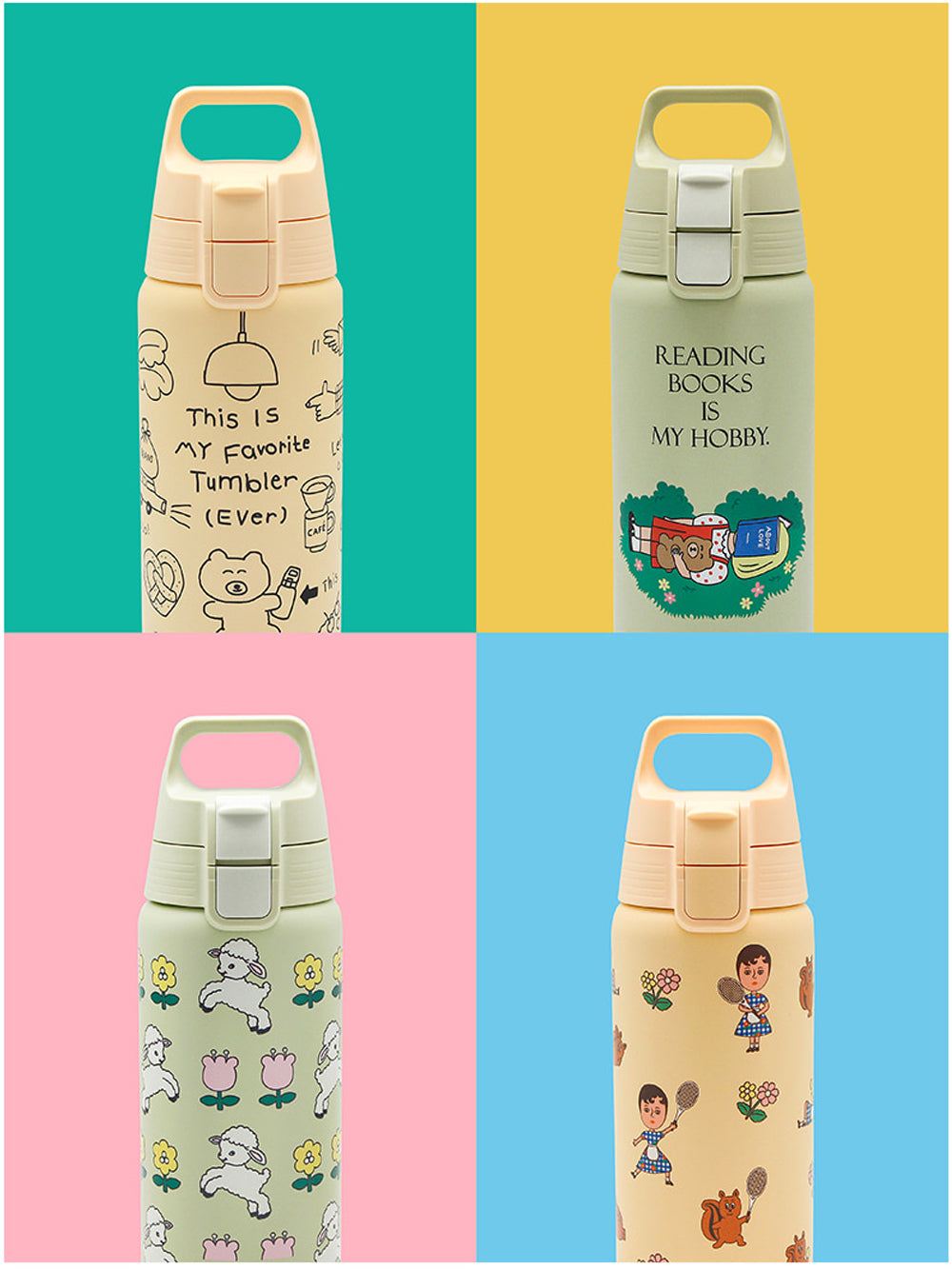 SIGG On-the-Go Tumbler Hobby 1537 Design printed in Korea