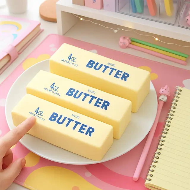 Butter Stress Ball – Soft & Slow-Rebound Squishy Toy - Luckyplanetusa
