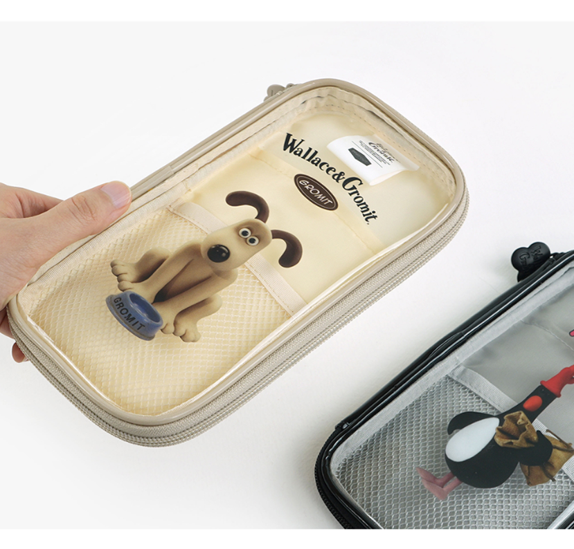 Wallace & Gromit PVC Multi Pouch – Gromit / Feathers McGraw