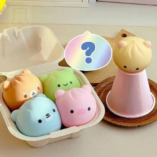 Random Animal Dumpling Squishy – Mystery Stress Toy - Luckyplanetusa