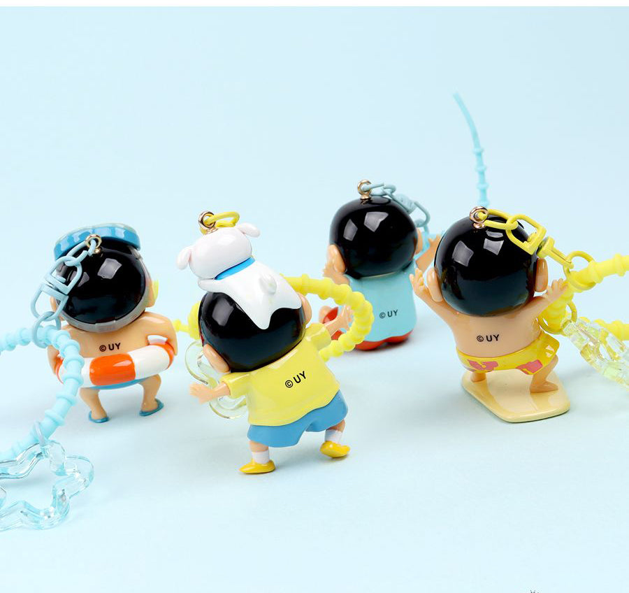 Crayon Shinchan Summer Fun Keychain 4 Designs Random