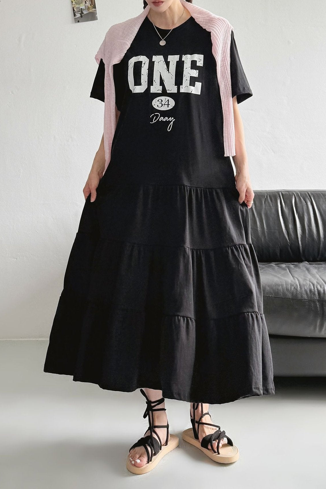 ONE 34 Days Cotton Tiered Maxi Dress - Luckyplanetusa