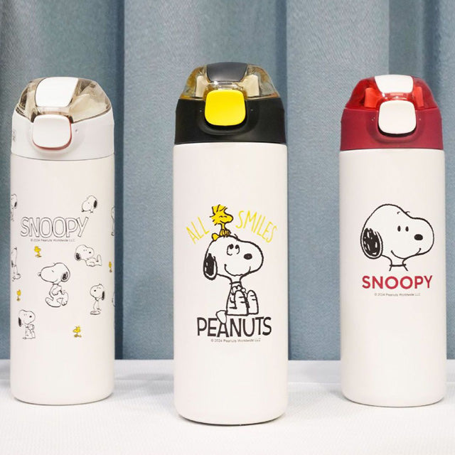 SNOOPY One-Touch Stainless Steel Vacuum Bottle (500ml)