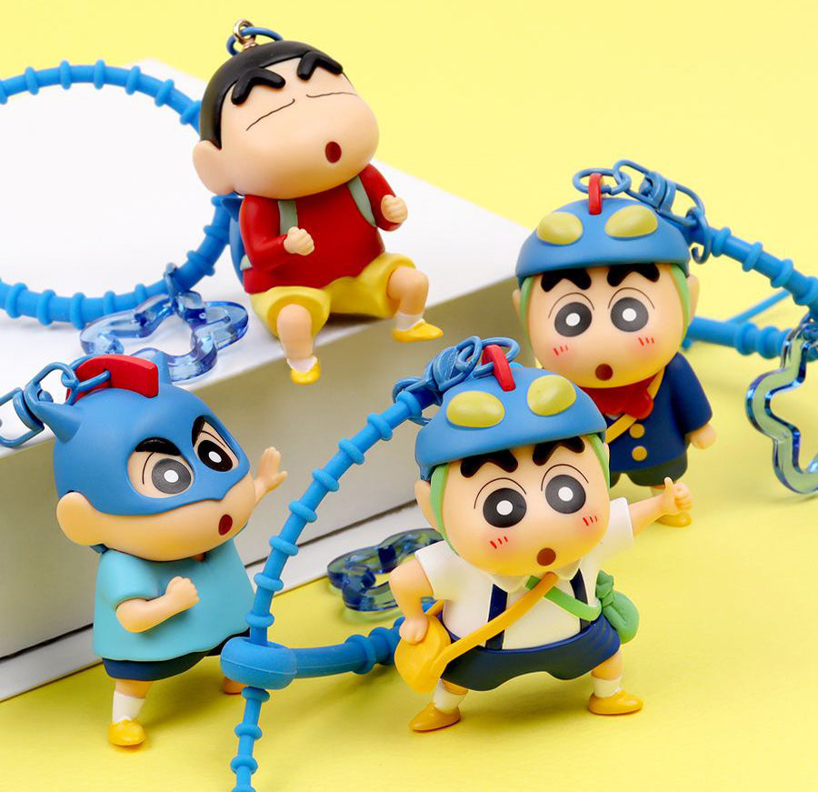 Crayon Shin-chan PVC Keychain Figure (Random Design)