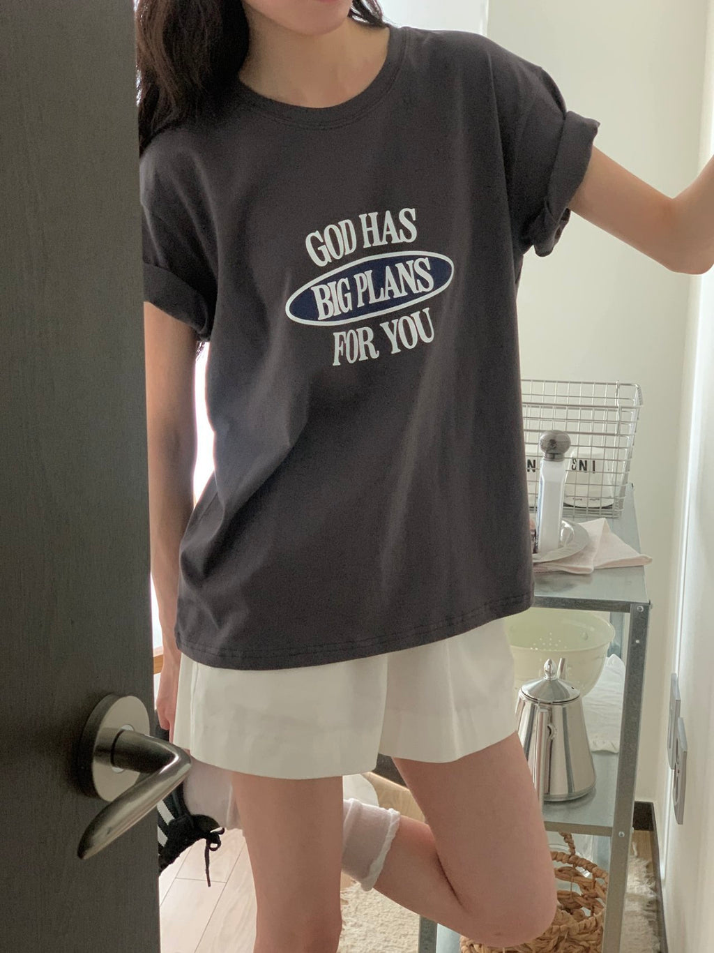 Big Plans Graphic Cotton Tee Made in Korea - Luckyplanetusa