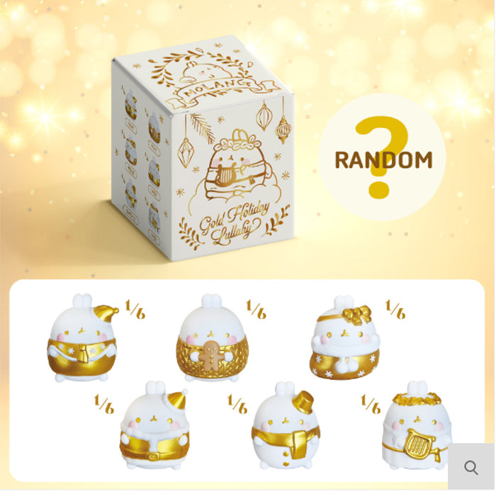 Molang Gold Holiday Lullaby Blind Box Figure Series (Special Edition)