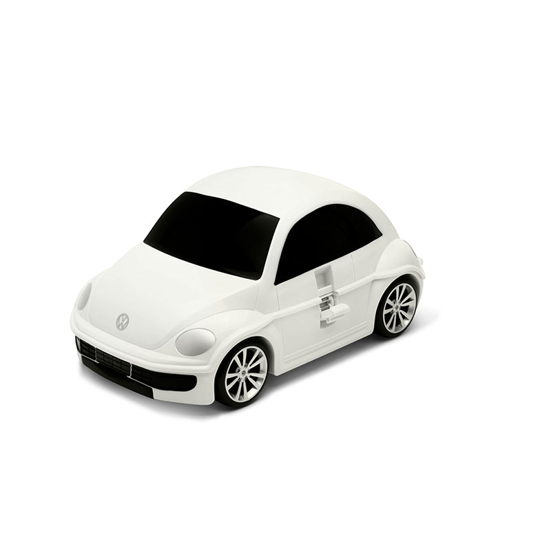Volkswagen Beetle Kids Ride-On Suitcase White– Officially Licensed
