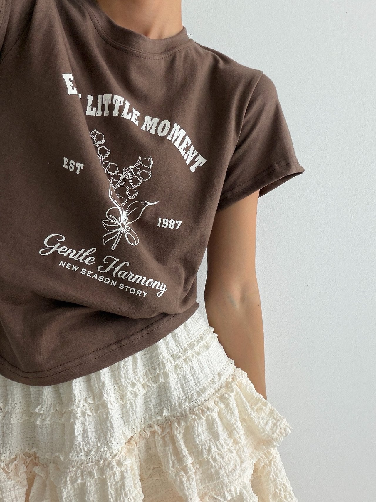Gentle Harmony Crop Tee - Luckyplanetusa