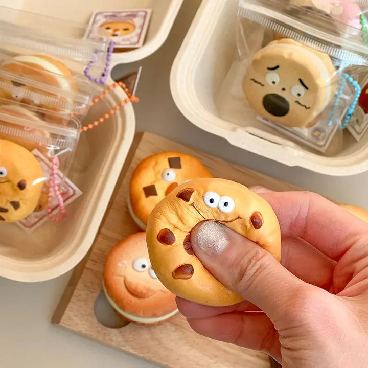 Cute Bakery Cookie Squishy Keychain (Blind Assortment) - Luckyplanetusa