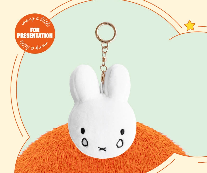 Miffy Face Keyring Bagcharm Crying , Sleepy 2 versions