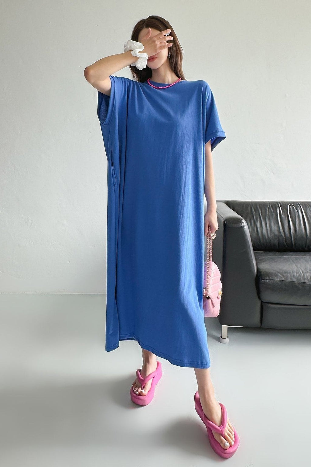 Soft Breeze Oversized Cotton Maxi Dress - Luckyplanetusa