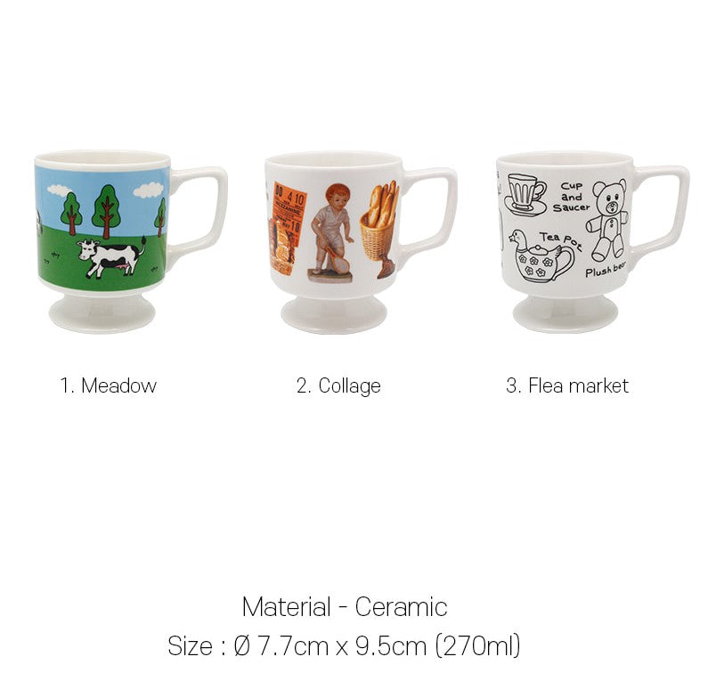 Home CAFE style Vintage Mugs Cup-Home Deco/Heel Mug Cup-Cow - Luckyplanetusa
