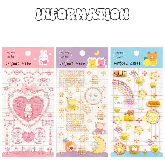 Everyday 3D Epoxy Deco Stickers– Cute Jelly Bead Style