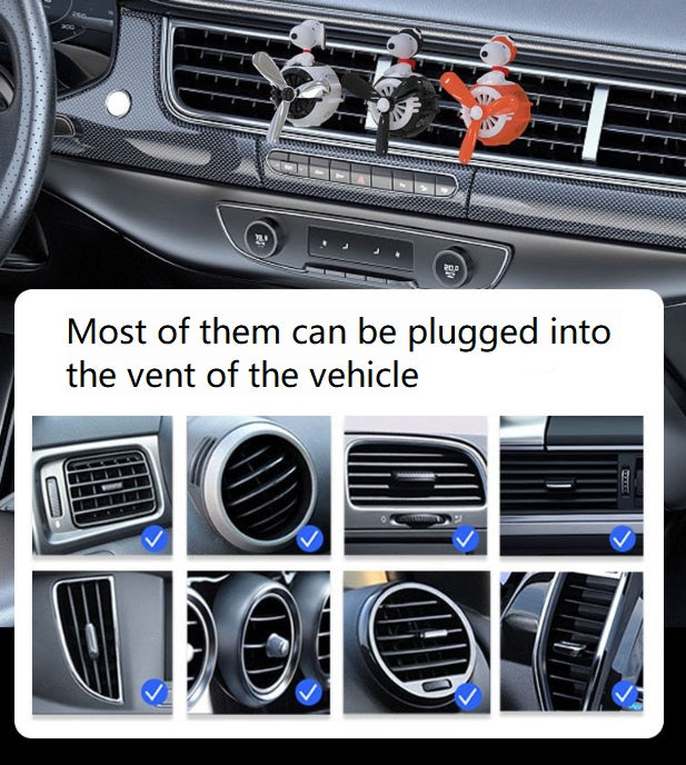Peanuts Snoopy Car Diffuser Air Freshener Propeller Design