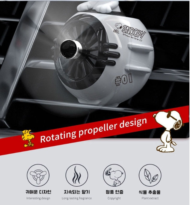 Peanuts Snoopy Car Diffuser Air Freshener Propeller Design