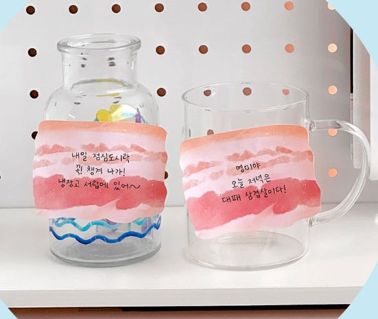 K-BBQ Pork Belly Pack  –Unique Design Memo Pad & Eraser