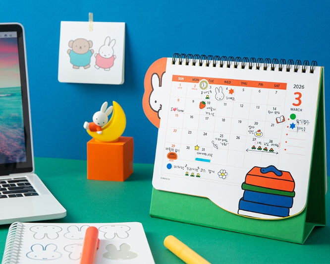 Miffy & Animals 2026 Desk Calendar