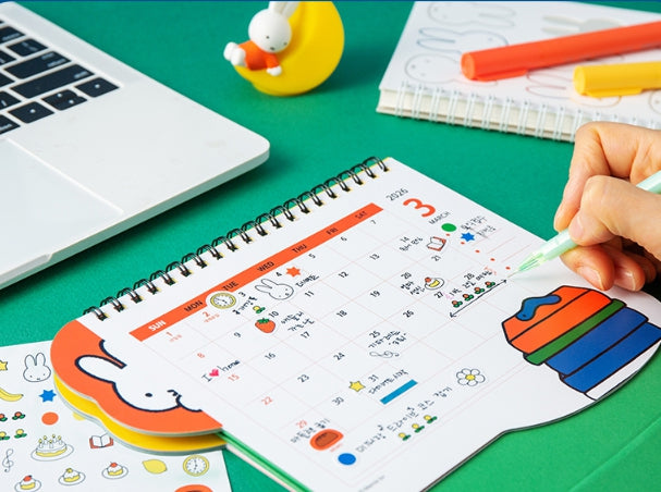 Miffy & Animals 2026 Desk Calendar