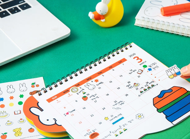 Miffy & Animals 2026 Desk Calendar
