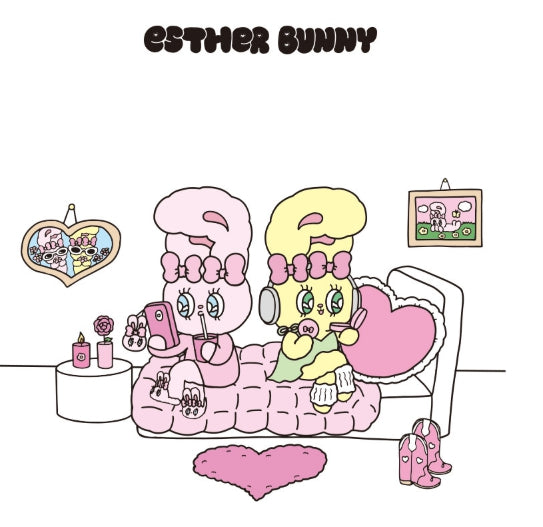 Esther Bunny Big Sticker Pack – Removable Deco Sticker Set - Luckyplanetusa