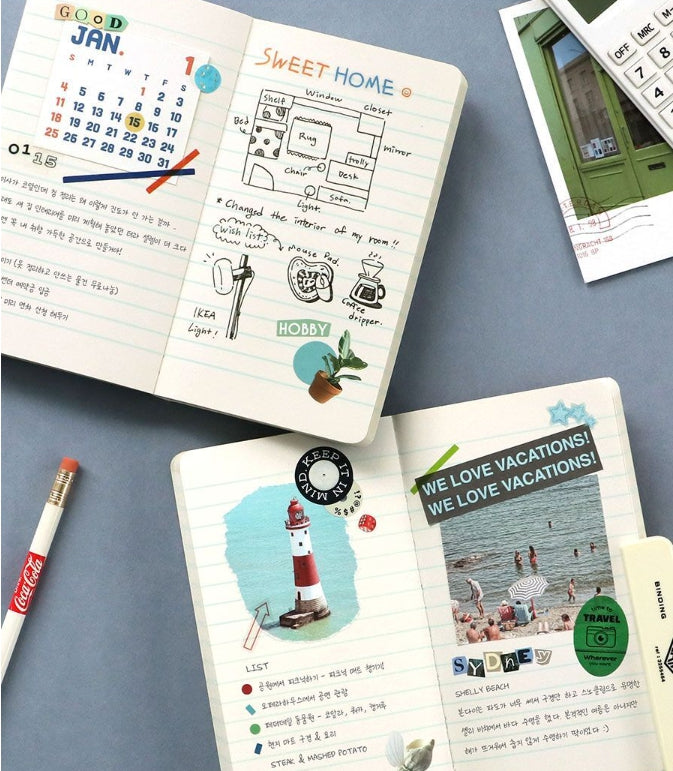 Iconic Slow Handy Notebook (Lined Pocket Notebook) - Luckyplanetusa