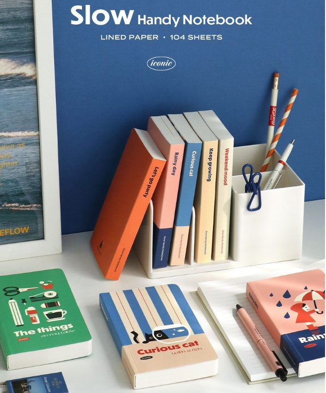 Iconic Slow Handy Notebook (Lined Pocket Notebook) - Luckyplanetusa