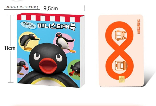 Pingu Mini Sticker Book (Removable Stickers) - Luckyplanetusa